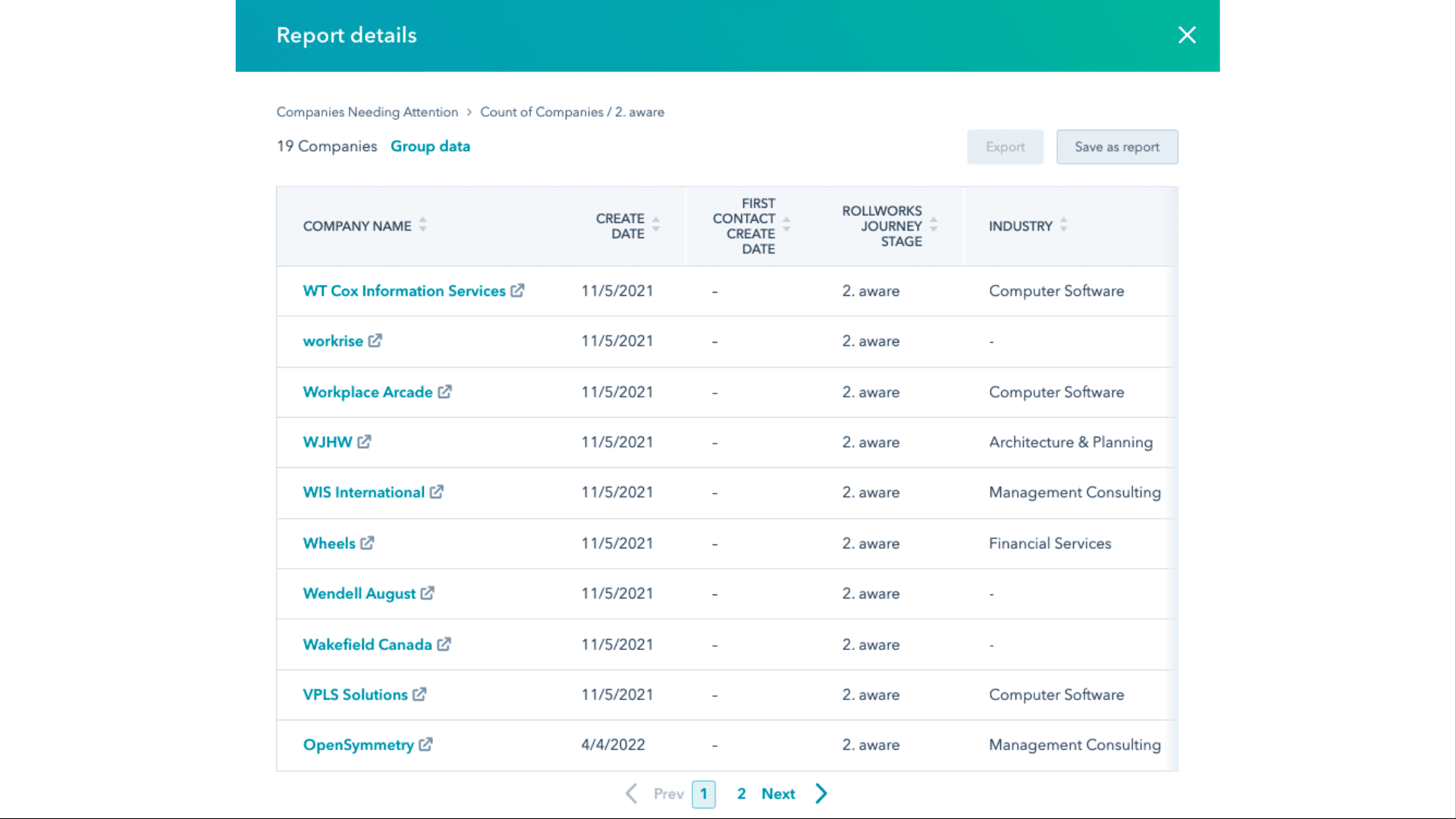 Rollworks Reporting